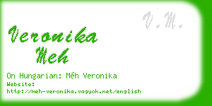 veronika meh business card